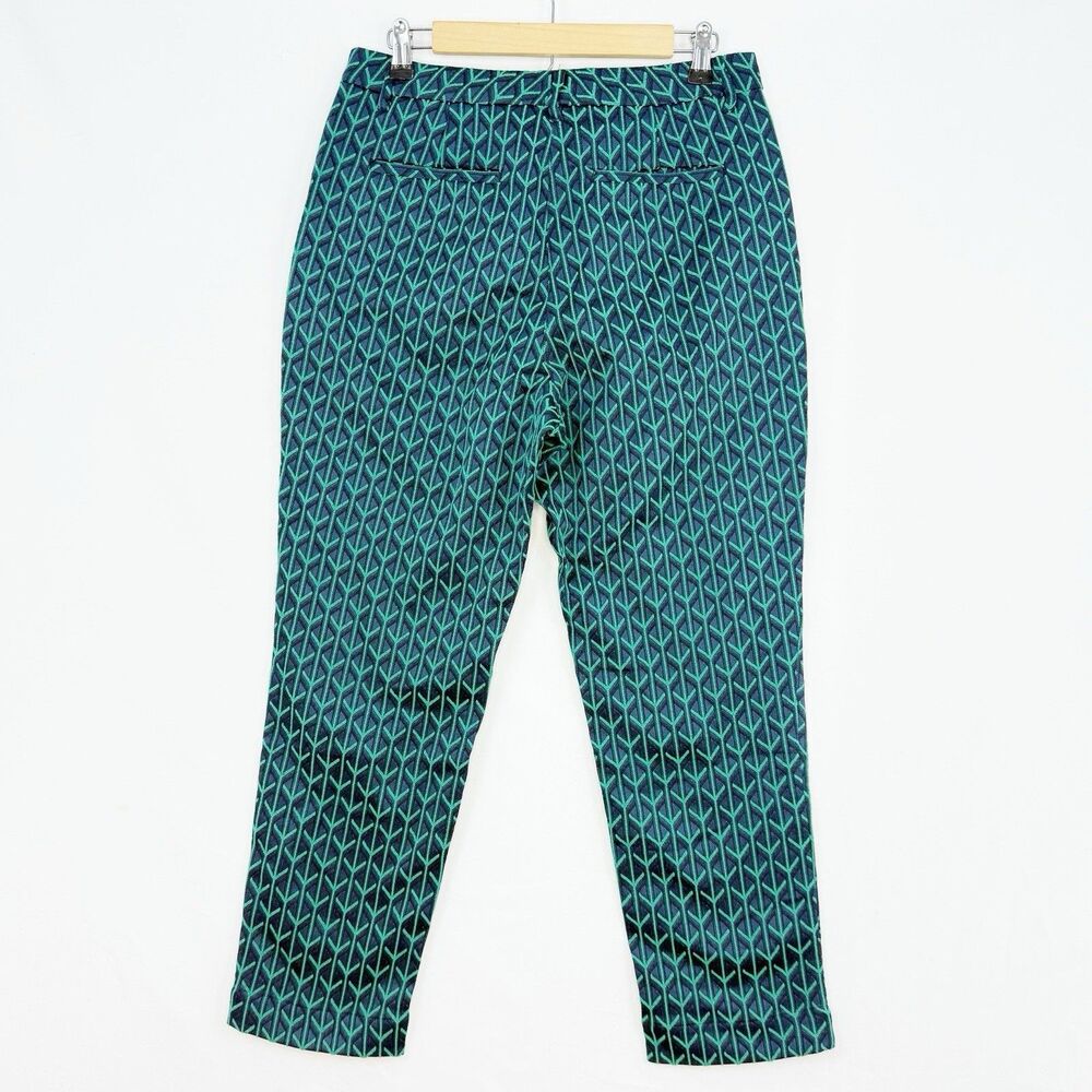 WILDFANG Women’s Slim Pant Green Multi Size 8 Empower Jacquard NWOT - Picture 6 of 16